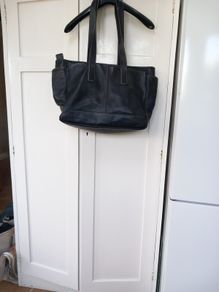 Coach Large Navy Tote Bag Vintage