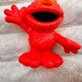 Sesame Street Workshop Waving Elmo Monster Red approx. 6.5 cm. Figure Hasbro Damaged Used Please see photos Image 3