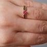 Vintage gold ruby ring size J1/2 Image 4
