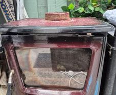 Stove, hearth and 6.5m of chimney