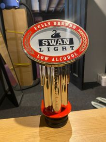 Swan light low alcohol beer tap