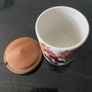 Pretty vintage Irish hand  painted ceramic lidded pot Image 5