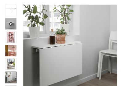 Wall mounted drop-leaf table NORBERG - IKEA