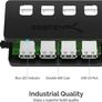 4-Port USB 3.0 Hub with Individual LED Power Switches Image 3