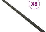 Decking Joist 8 pcs Black 170x3x4 cm WPC