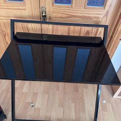 Black Glass Office / Computer Desk