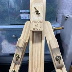 Crawford and black artist easel