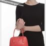 Small Inti tan Leather Handbag, Aine style Image 9