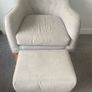 Mamas and Papas Babylon Rocking Nursing Chair and Matching Footstool in Excellent Condition Image 4