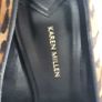 KAREN MILLEN Ella Leather Leopard Print High Heels Sz 7 (Fit 7-7.5UK) - Rrp 175 (New) Image 3