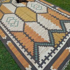 Mid Century Carpet Sweden Hand Made wool 3.20m/192cm