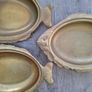 Vintage Brass Fish Shaped Serving Platters Image 4