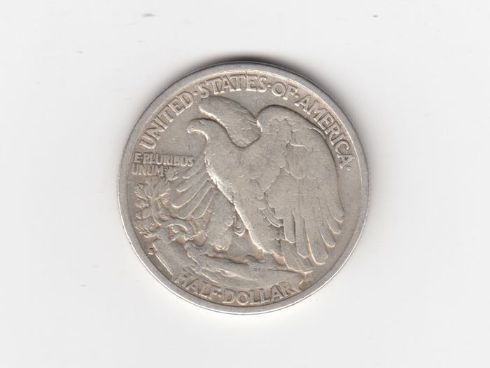 USA, Walking Liberty, Half Dollar, 1935, 90% silver coin (no. G7)