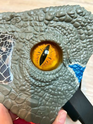 Mattel Jurassic World Velociraptor Blue Dinosaur Mask