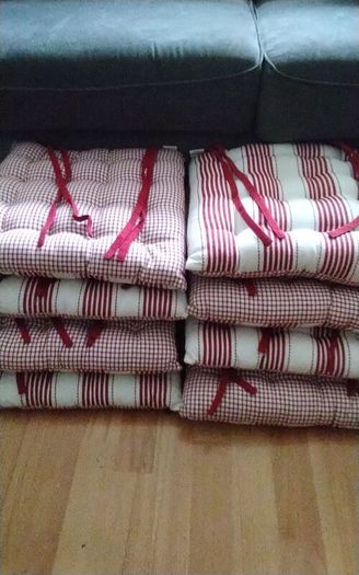 Chair Cushions x 8 or Two Sets of Four (4)