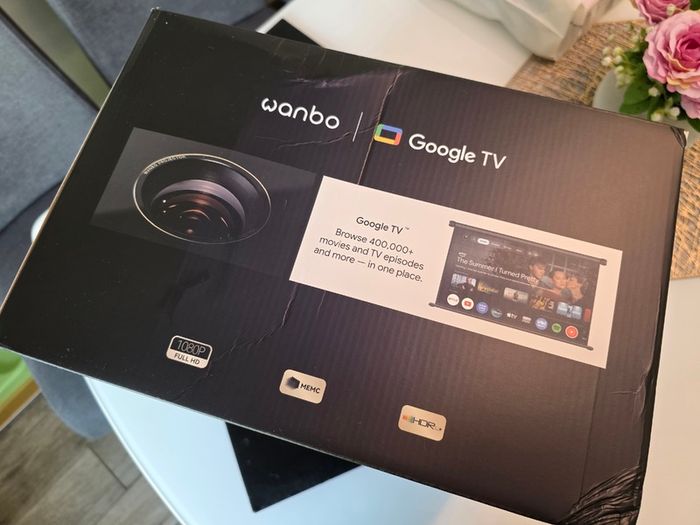 Wanbo X7 Pro Max Smart Projector 1500 ANSI, Official Google TV, 1080p HDR10 (Brand New / Sealed)