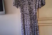 m&amp;s navy mix dress uk12