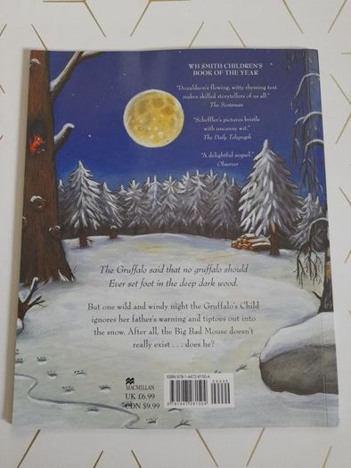 Julia Donaldson books: The gruffalo's child, Spinderella SOLD The scarecrows wedding SOLD