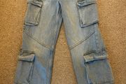 Cargo Denim Jeans with Waist Extenders age 11-12