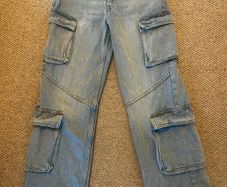 Cargo Denim Jeans with Waist Extenders age 11-12