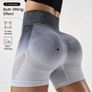 Seamless Ombre High-Waist Sports Shorts Image 4