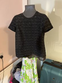 top / structured t-shirt