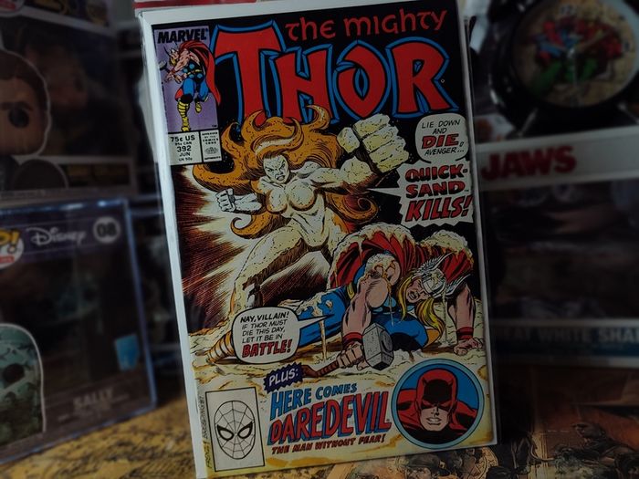 The Mighty Thor ! Issue #392 ! 1st Appearance of Quicksand ! Daredevil Appearance ! Copper Age ! 1988 ! by Marvel !