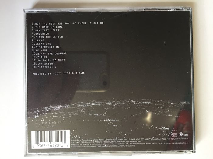 R.E.M. [1996] New Adventures In Hi-Fi (CD Album)