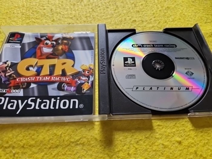 Ctr Crash team racing bandicoot PlayStation 1 ps1 PlayStation 2 ps2 games Original