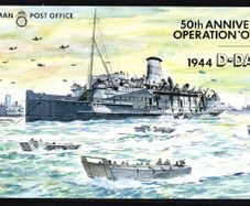 1994 Isle of Man 50th Anniversary of Operation "Overlord" D-day 1944-1994 Commemorative Stamp Presentation Pack