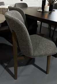 Smoked Ash Dining Chairs, Ex Display Like New
