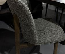 Smoked Ash Dining Chairs, Ex Display Like New