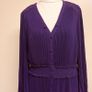 Phase Eight Pleated Dress in Aubergine Size UK12 Image 3