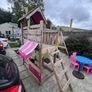Large Wooden Kids Climbing Frame / Play Centre Image 2
