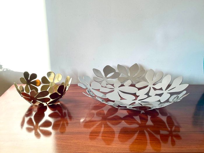 Vintage Ikea Brass Stockholm Fruit Bowl, Monica Mulder, Scandinavian