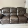 Brown leather suite Image 2