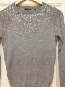 Ted Baker Grey Sparkly Jumper (0 / S / XS)
