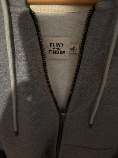 Two Flint and Tinder ten year hoodies size Large
