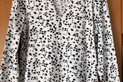 Ladies Ivory&amp;Black Patterned Top by Hobbs