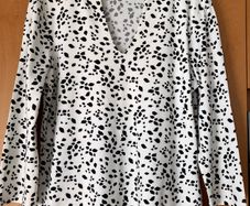 Ladies Ivory&Black Patterned Top by Hobbs