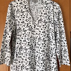 Ladies Ivory&Black Patterned Top by Hobbs