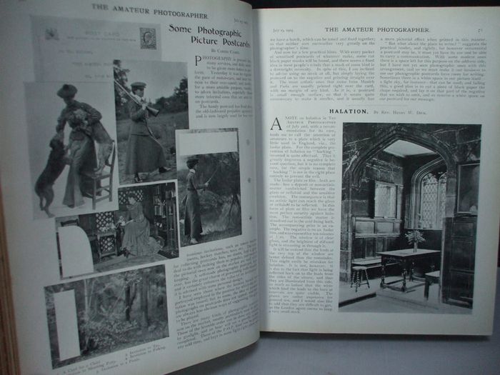 SALE!  THE AMATEUR PHOTOGRAPHER - 1903 - The Popular Illustrated Journal for All Photographers - Volume XXXVIII - July to December 1903