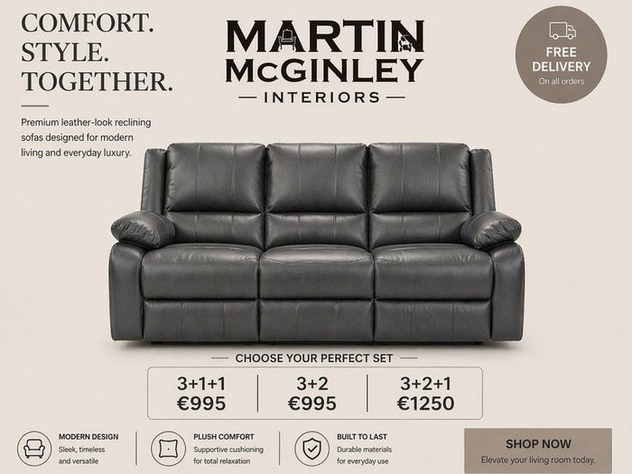 Full Leather Sofa Sets Ready For Delivery