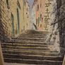 Large Street Alley Print - Framed and signed Image 3