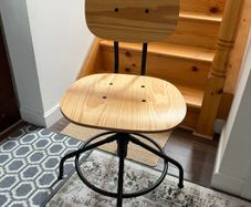 Wooden Desk Chair height adjustable