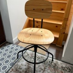 Wooden Desk Chair height adjustable