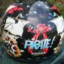 Shark Pirate Motorcycle Helmet (not the best condition) Image 5