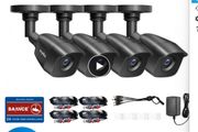 27611 SANNCE 4PCS 2.0MP 1080P TVI CCTV Surveillance Security Camera Indoor Outdoor IR Night Vision with BNC cable