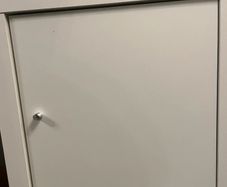 White IKEA Kallax Insert with Door & Knob