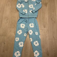 Mens Demin Tears Tracksuit
